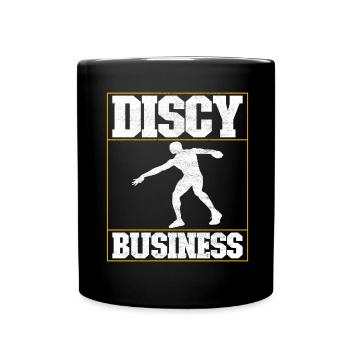 Discus thrower discus throw - Full Colour Mug - black - Front