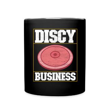 Discus thrower discus throw - Full Colour Mug - black - Front