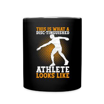 Discus thrower discus throw - Full Colour Mug - black - Front