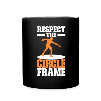 Discus thrower discus throw - Full Colour Mug - black - Front