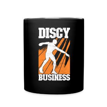 Discus thrower discus throw - Full Colour Mug - black - Front
