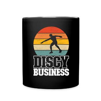 Discus thrower discus throw - Full Colour Mug - black - Front