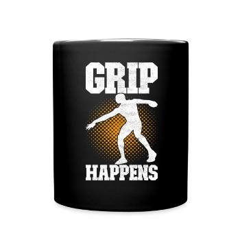 Discus thrower discus throw - Full Colour Mug - black - Front
