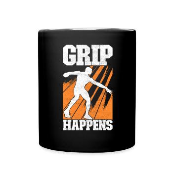 Discus thrower discus throw - Full Colour Mug - black - Front