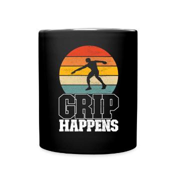 Discus thrower discus throw - Full Colour Mug - black - Front