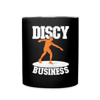 Discus thrower discus throw - Full Colour Mug - black - Front