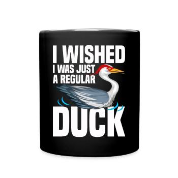 Kanadakranich | Kanadischer Kranich Vogel Geschenk - Tasse einfarbig - Schwarz - Vorne