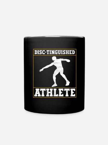 Diskuswerfer Diskuswerfen - Tasse einfarbig - Schwarz