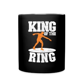 Diskuswerfer Diskuswerfen - Tasse einfarbig - Schwarz - Vorne