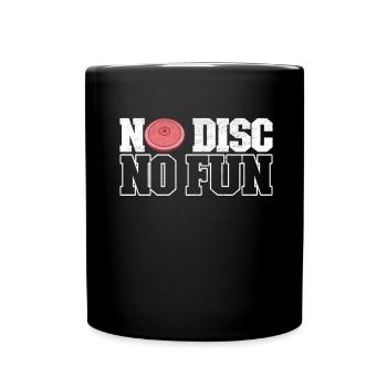 Diskuswerfer Diskuswerfen - Tasse einfarbig - Schwarz - Vorne