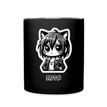 Manga Nope - Mug uni - noir - Devant