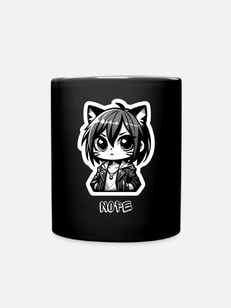 Manga Nope - Mug uni - noir
