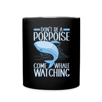 Whales Whale - Full Colour Mug - black - Front