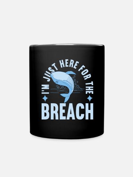 Wale Walfisch - Tasse einfarbig - Schwarz