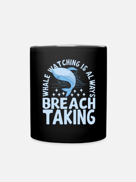 Wale Walfisch - Tasse einfarbig - Schwarz