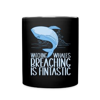 Whales Whale - Full Colour Mug - black - Front