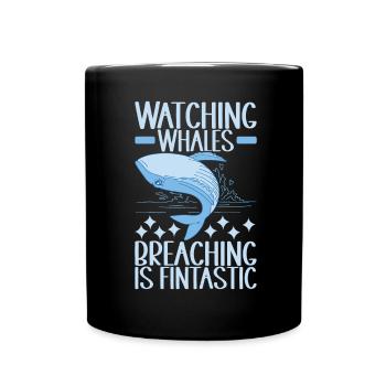 Whales Whale - Full Colour Mug - black - Front