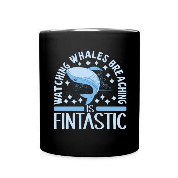 Whales Whale - Full Colour Mug - black - Front