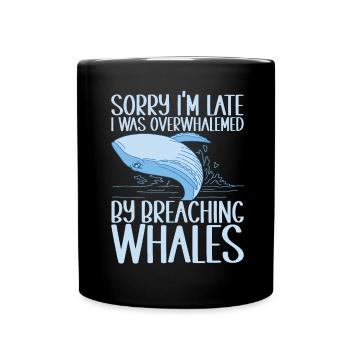 Whales Whale - Full Colour Mug - black - Front