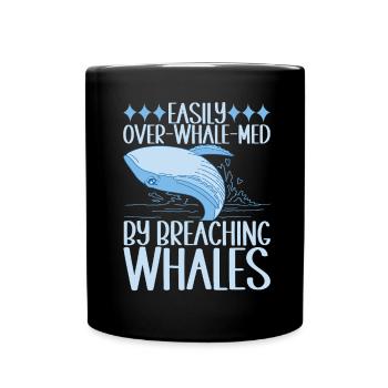 Whales Whale - Full Colour Mug - black - Front