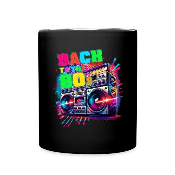 Retour aux années 80 Costume de fête sur le thème des années 80 - Mug uni - noir - Devant