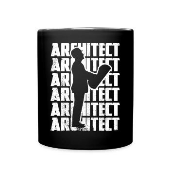 Funny Architect - Full Colour Mug - black - Front