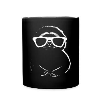 Sloths Anime Sloth Manga Sloth Sunglasses - Full Colour Mug - black - Front