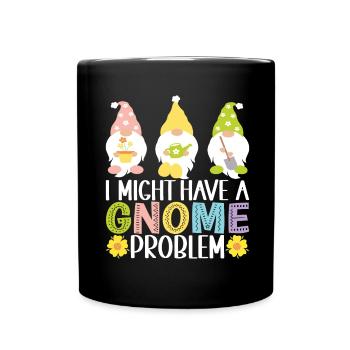 Nains de jardin Jardinage - Mug uni - noir - Devant