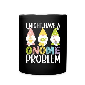 Nains de jardin Jardinage - Mug uni - noir - Devant