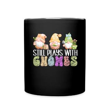 Nains de jardin Jardinage - Mug uni - noir - Devant