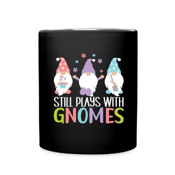 Nains de jardin Jardinage - Mug uni - noir - Devant
