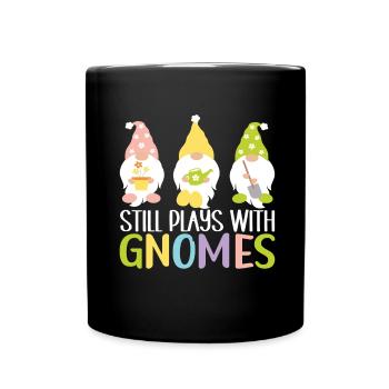Nains de jardin Jardinage - Mug uni - noir - Devant