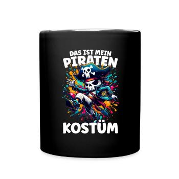 Costume de carnaval de pirate - Mug uni - noir - Devant