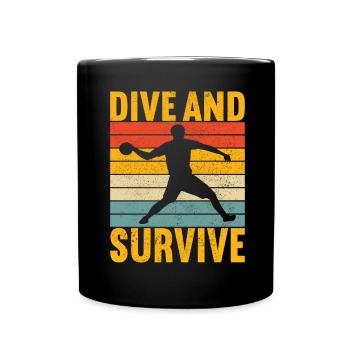 Ballon chasseur Ballon chasseur - Mug uni - noir - Devant