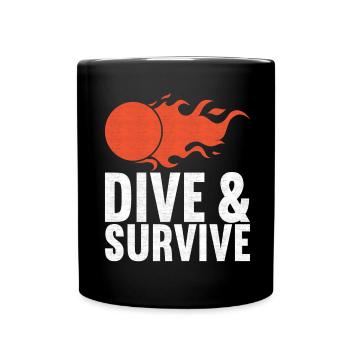 Ballon chasseur Ballon chasseur - Mug uni - noir - Devant