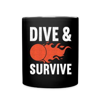 Ballon chasseur Ballon chasseur - Mug uni - noir - Devant