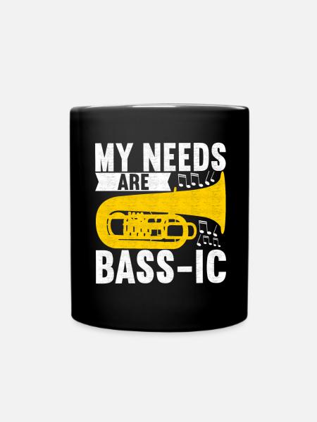 Tuba Tubist - Tasse einfarbig - Schwarz