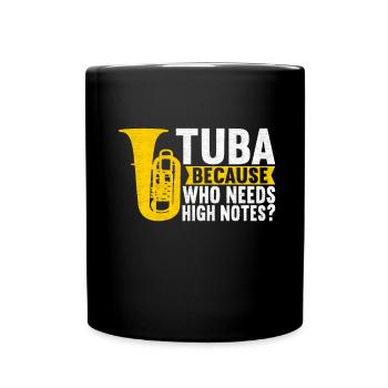Tuba Tubist - Full Colour Mug - black - Front