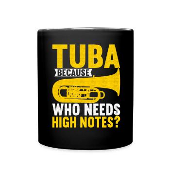 Tuba Tubist - Full Colour Mug - black - Front