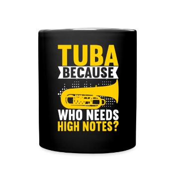 Tuba Tubist - Full Colour Mug - black - Front