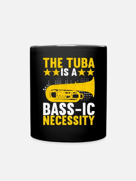 Tuba Tubist - Tasse einfarbig - Schwarz