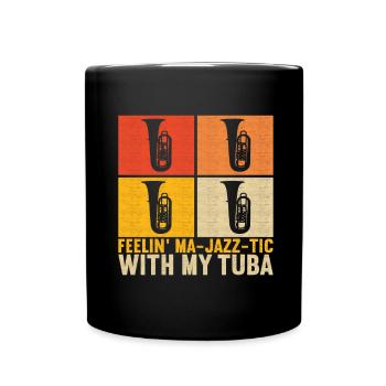 Tuba Tubist - Full Colour Mug - black - Front