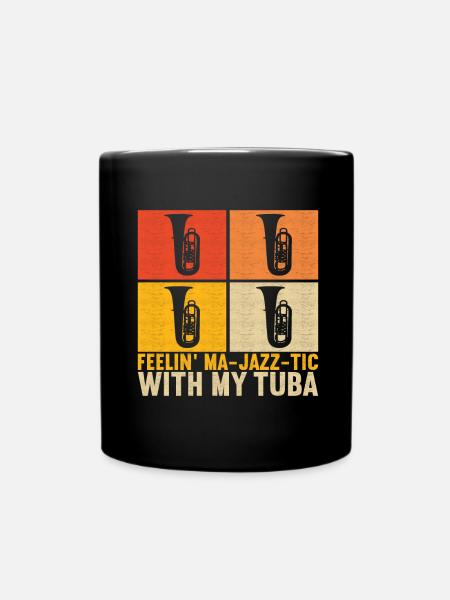 Tuba Tubist - Tasse einfarbig - Schwarz