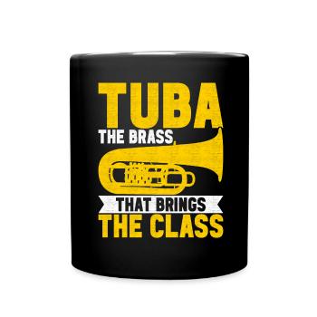 Tuba Tubist - Full Colour Mug - black - Front
