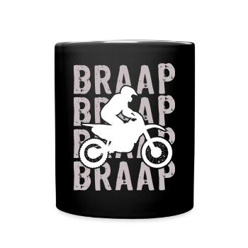 Motocross Dirt Bike Rider Moto Supercross MX - Mug uni - noir - Devant