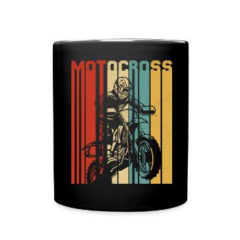 Motocross Dirt Bike Rider Moto Supercross MX - Mug uni - noir - Devant