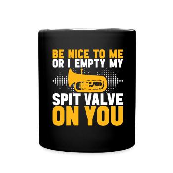 Euphonium Euphoniumspieler - Tasse einfarbig - Schwarz - Vorne