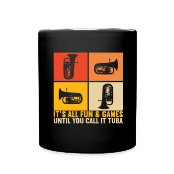 Euphonium Euphoniumspieler - Tasse einfarbig - Schwarz - Vorne