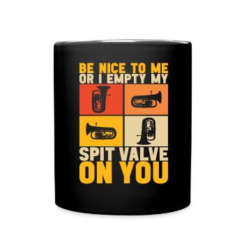 Euphonium Euphoniumspieler - Tasse einfarbig - Schwarz - Vorne