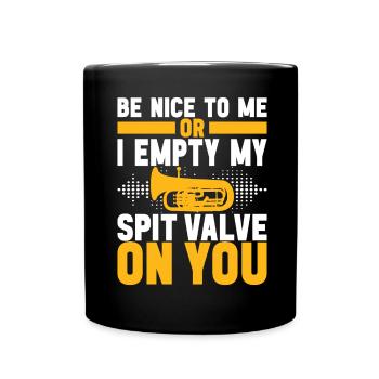 Euphonium Euphoniumspieler - Tasse einfarbig - Schwarz - Vorne